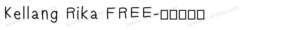 Kellang Rika FREE字体转换